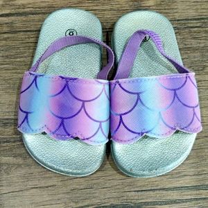 Mermaid Toddler Sandals Purple Sz6